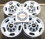 2025 Silverado 2500HD 17" Wheels Steel Factory Oe 8X180 2011-2026 Great Set 633. Fixed Price $550.00.
