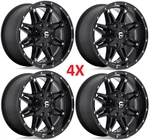 Fuel 17 Wheels Rims Black Off Road All Terrain Hostage Star Multi Spoke. Fixed Price $1400.00.