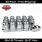 20 Bulge Acorn Wheels Rims Lug Nuts Closed End Chrome 19MM Hex M12X1.5. Fixed Price $19.51.
