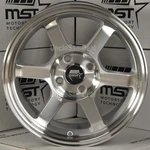 15X8 35 Offset 4X100 Mst MT01 Machine Silver W/lip 6 Spoke Sport Wheels. Fixed Price $709.00.