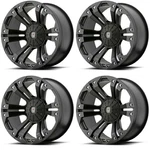 Set 4 XD778 Monster 18X9 5X5 5X135 Matte Black Wheels 18" -12MM Rims. Fixed Price $1392.00.