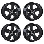 17" Pontiac Gto Gloss Black Wheels Rims Factory Oem 6570 2004-2007 Set. Fixed Price $1495.95.