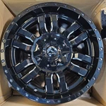 (qty 1) Fuel Off-road Sledge D595 Gloss Black Milled Wheel Rim 18X9 8X165.1 1MM. Fixed Price $311.59.