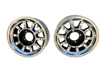 Vintage 14X5.5 Lug Pair Of Turbine Bullet Western Wheels 4.5 114.3. Fixed Price $250.00.