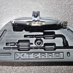 Oem 2000 2004 Nissan Xterra Spare Tire Jack Tool Kit W/ Roof Rack. Fixed Price $100.00.