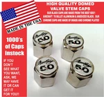 Chrome Fits Ford Mustang 5.0 Shelby Cobra Saleen Svt White Valve Stem Caps. Fixed Price $13.99.