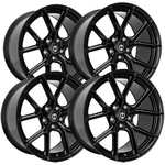 Staggered-curva Concepts CFF70 20X8.5,20X10 5X4.5" 38MM Gloss Black Wheels Rims. Fixed Price $1356.00.
