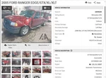 Used Wheel Fits: 2005 Ford Ranger 16X7 Aluminum Straight Exposed. Fixed Price $124.90.