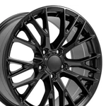 19X10 & 18X8.5 Satin Black 5734 Rims SET(4) Fit Camaro C6 Corvette -C7 Z06 Style. Fixed Price $953.00.