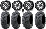 Fuel Nutz Black 14" Wheels 27" Zilla Tires Suzuki Kingquad. Fixed Price $1484.70.