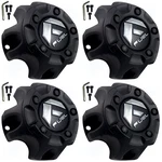 Fuel Offroad Wheels Flat Black Center 1001-58B / (4 Caps) New. Fixed Price $144.00.