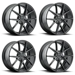 Set 4 Niche M117 Misano 19X8.5 5X120 Matte Black Wheels 19" 35MM Rims. Fixed Price $1680.00.