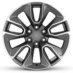 New Wheel For 2019-2025 Chevrolet Silverado 1500 20" Machined Charcoal Alloy Rim. Fixed Price $314.55.