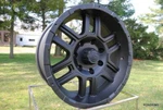 1) 179 Ion 17X8" Matte Black Lug (7 Mm Ford F150/250 Wheels New. Fixed Price $216.00.