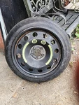 06-13 Mercedes W251 R350 R500 Emergency Spare Tire Wheel Donut Rim 18" Oem. Fixed Price $125.00.