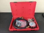 #BO211 Matco Tools Back Pressure Tester Set Gauge Mechanic Diagnostic Adapter. Fixed Price $119.95.