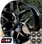 20 X9" Inch Rw 5668 Wheels For Chevy Silverado 1500 Satin Black Rims 6X139.7 Set. Fixed Price $1189.00.