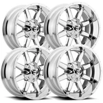 (set Of 4) Fuel D536 Maverick 20X9 8X6.5" +1MM Chrome Wheels Rims 20" Inch. Fixed Price $2340.00.