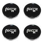 Niche Black Wheel Center Caps 2.95" For 5/6L M124 Milan M129 Targa M130. Fixed Price $39.33.