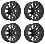 Set 4 18" Fuel D675 Blitz 18X9 5X5 Gloss Black Wheels -12MM Lifted For Jeep Rims. Fixed Price $1336.00.