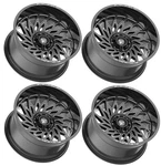 22X12 Fittipaldi Off Road Wheels Black Milled 8X170 FA20 Deep Lip. Fixed Price $1352.00.