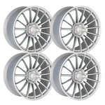 (SET-4) Curva CFF75 20X8.5 5X108/5X4.25 35MM Silver Machined Wheels Rims Inch. Fixed Price $1352.80.