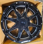 (qty 1) G-fx TR12 Gloss Black Machined 8-SPOKE Wheel Rim 20X9 8X165.1 Mm. Fixed Price $163.09.