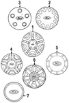 Genuine Ford Center Cap XF2Z-1130-AB. Fixed Price $28.50.