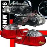 00-02 Bmw E46 328CI 2DR Coupe Halo Projector Headlights Corner & Led Tail. Fixed Price $439.50.