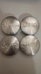 Oem Jeep Wheel Center Caps Set Of 52090402AA Factory Brushed Aluminum Genuine. Fixed Price $23.99.