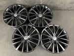 (4) Vw Volkswagen Jetta Gli Satin Black Powder Wheels Rims + Caps 17" HOL.69985. Fixed Price $895.00.