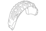Genuine Audi Wheelhouse Liner 83A-810-171-E. Fixed Price $174.74.