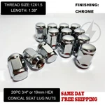 20 Chrome Bulge Acorn Jdm Lug Nuts 12X1.5 Cone Seat For Honda Accord Civic Acura. Fixed Price $21.59.
