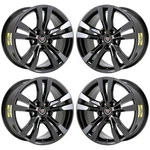 Set Of 4 Staggered 18X8.5/18X9.5 Cadillac Cts Pvd Black Chrome Wheels Rims Oem. Fixed Price $2695.95.