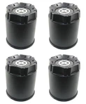 4 Atx Series M-black Wheel Center Hub Caps For 5/6LUG XD300 Pulley XD301 Turbine. Fixed Price $87.26.