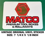 Matco Premium Tool Boxes - Vintage Original Vinyl Decal Sticker Automotive. Fixed Price $10.23.