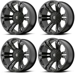 Set 4 XD778 Monster 18X9 5X5.5 5X150 Matte Black Wheels 18" 35MM Rims. Fixed Price $1392.00.