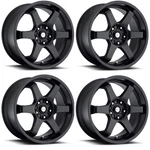 Set 16" Focal 421B Satin Black 16X7 Wheels 5X108 5X4.5 42MM Rims. Fixed Price $824.29.