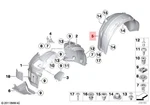 Genuine Bmw M6 F06 640DX 640I Cover Wheel Housing Rear Left 51717276183. Fixed Price $133.00.