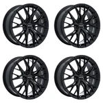 Set Of 20IN Black Wheel Rims For 2006+ Lincoln, RTXB352 20X8.5 5X114.3 ET38 5B. Fixed Price $1846.88.
