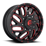 20X8.25 Fuel D656 Triton Dually Rear Black/red Wheel 8X6.5 (-240MM). Fixed Price $302.40.