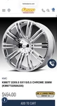 Kmc D2 Chrome - Set Of 4 22X9.5 5X115/5.5 35MM (KM67722926235). Fixed Price $1300.00.