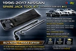 1996-17 Nissan Spare Jack Tool Kit Dorman 926-813 F2. Fixed Price $39.99.