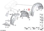 Genuine Bmw F22 F23 218D 218I 220D Cover Wheel Housing Rear Right 51717424020. Fixed Price $100.53.