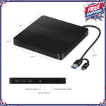 Slim Drive Usb 3.0 Type External Dvd Rw Cd Writer Burner Reader Player Desktop. Fixed Price $29.11.