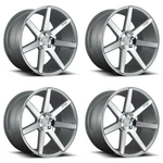 Set Niche M179 Verona 20X9 5X4.5 Gloss Silver Machined Wheels 20" 35MM. Fixed Price $2068.00.