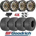 Bronze Wheels Rims Tires 285 70 17 At Bfgoodrich KO2 Package Fuel Vector. Fixed Price $2398.00.