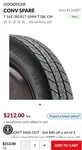 Goodyear Temporary Use-only T165/80R17 Spare Tire And Rim Never Used, Free Ship!. Fixed Price $199.00.