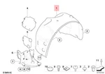 Genuine Bmw Z4 E85 E86 M3.2 Cover Wheel Housing Front Left 51717837559. Fixed Price $327.76.
