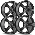 (set Of 4) Touren TR9 16X7 5X112/5X120 +42MM Matte Black Wheels Rims 16" Inch. Fixed Price $546.96.